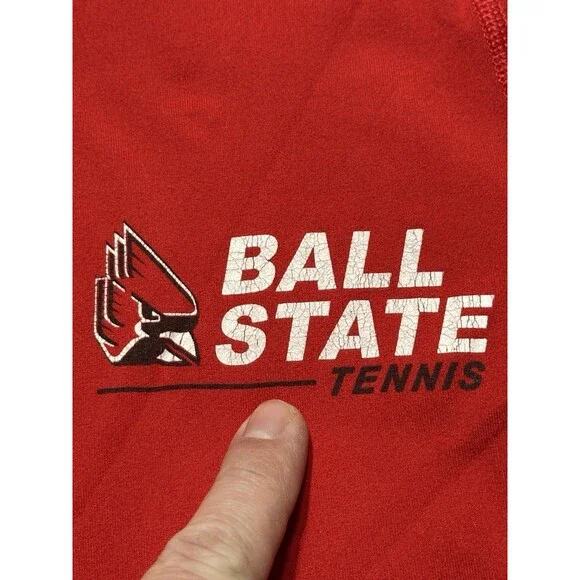 Ball State Cardinals Tennis Nike Pullover Women's XS Element 1/2 Zip Dri Fit - Picture 2 of 12
